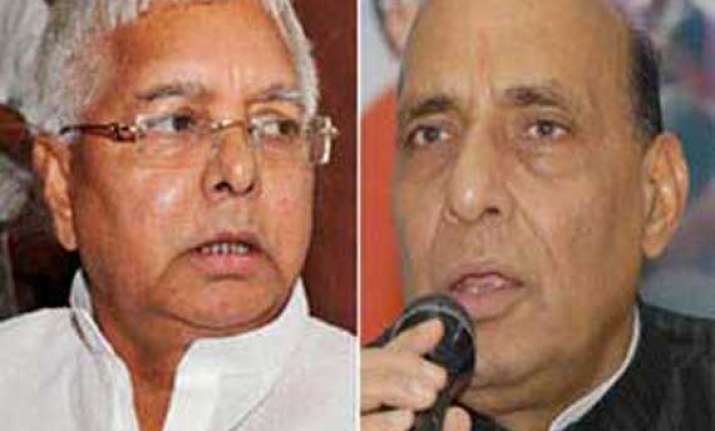 rajnath projecting himself as candidate for top job lalu