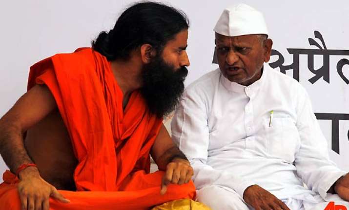 ramdev backtracks says no problem with bhushans on the panel