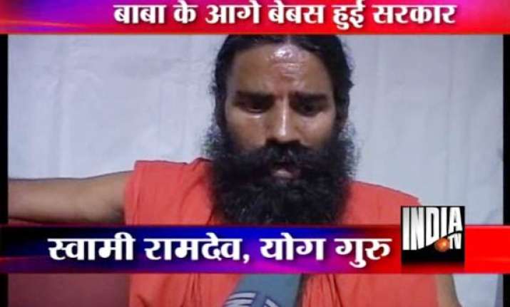 hectic efforts to persuade ramdev