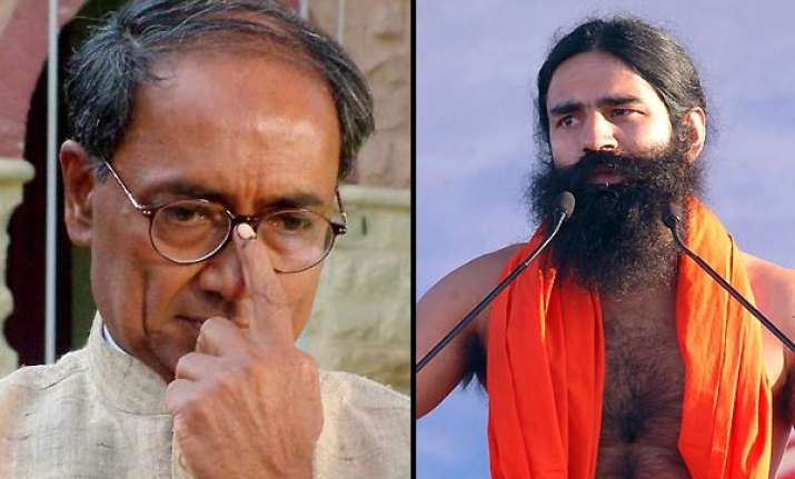 ramdev should drop plans to go on hunger strike digvijay