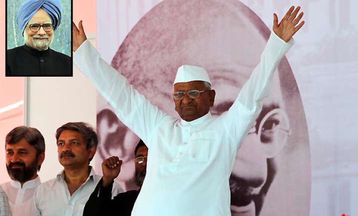 respect verdict of parliament pm tells team anna