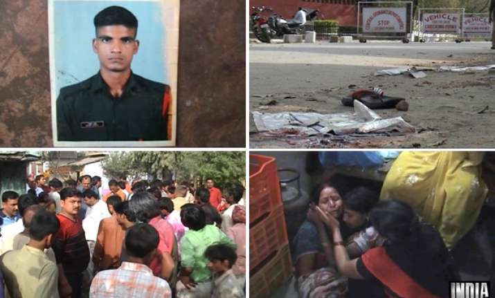 sp worker held after two persons were shot in allahabad