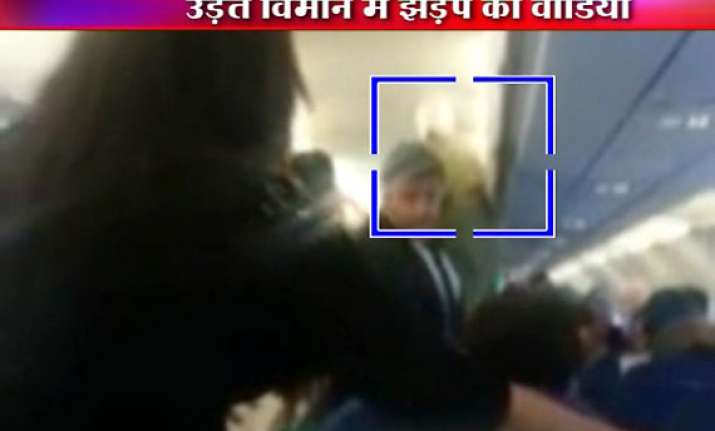 scuffle aboard mumbai delhi indigo flight unruly passenger