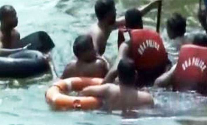 six killed as school bus falls into river in goa