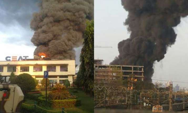 several lakhs worth goods gutted in ceat factory fire