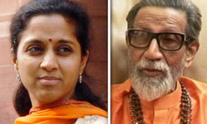 sharad pawar s daughter supriya meets bal thackeray