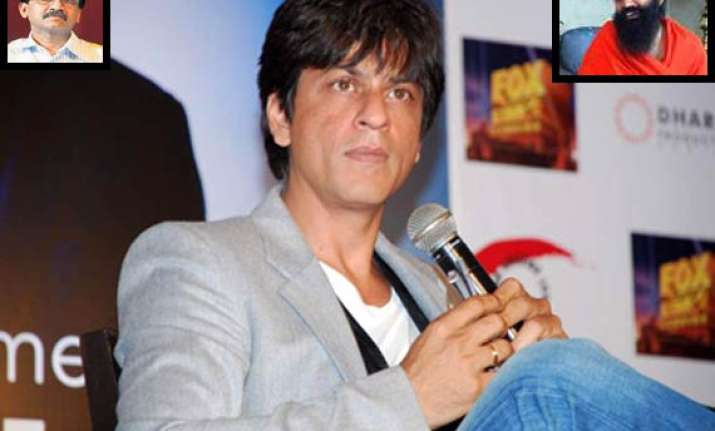 shiv sena slams srk for ramdev comment