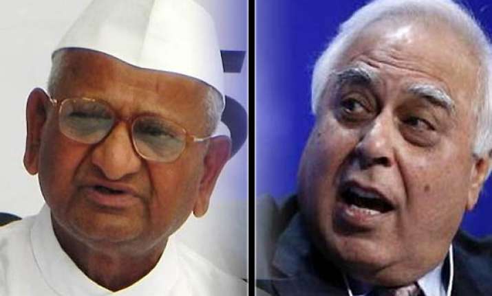 sibal ridicules survey by team hazare