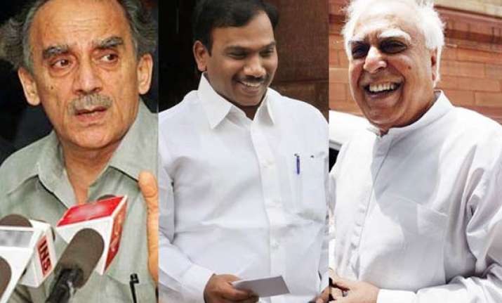 sibal trying to save raja alleges arun shourie