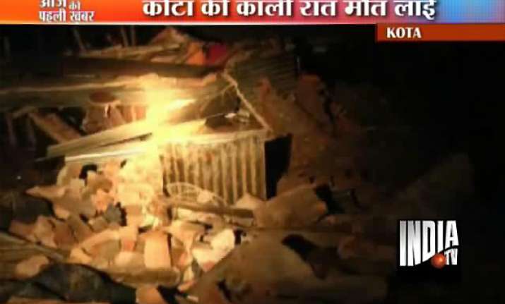 six labourers killed in kota wall collapse