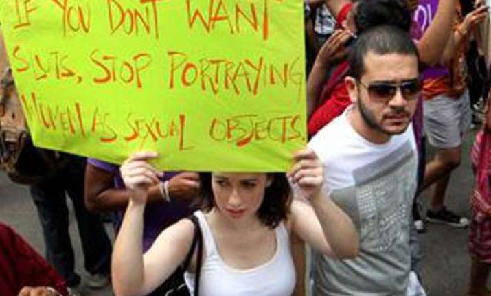slutwalk staged in delhi to protest sexual violence