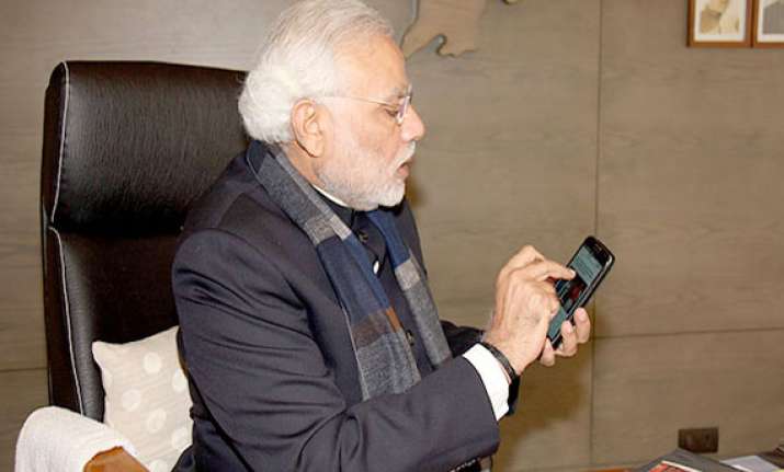 smartphone based job application launched by narendra modi