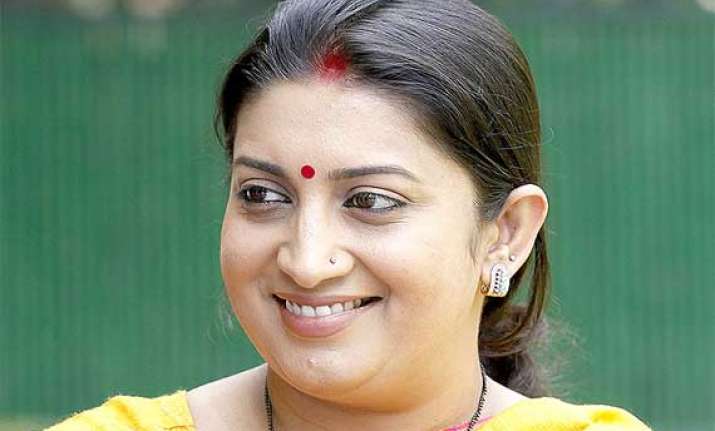 smriti irani asks states to build girls toilets in all govt