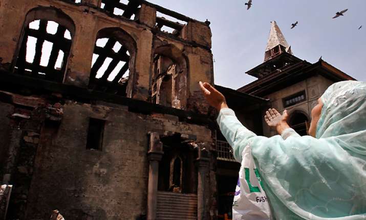 strike over shrine fire disrupts normal life in kashmir