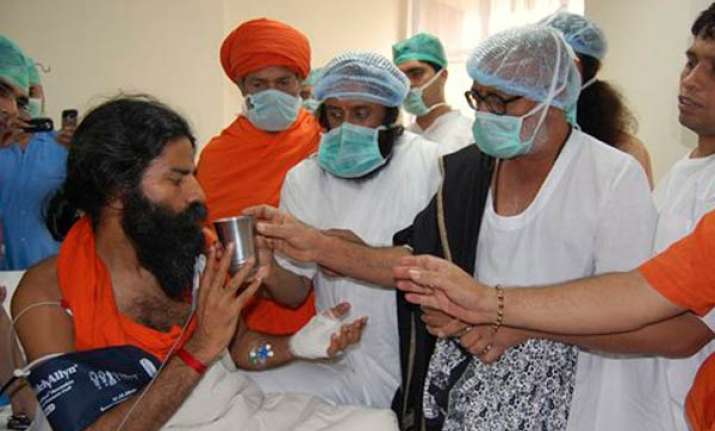swami ramdev to be discharged on tuesday