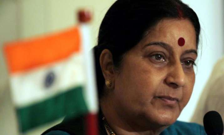 swaraj discusses situation in libya return of indians