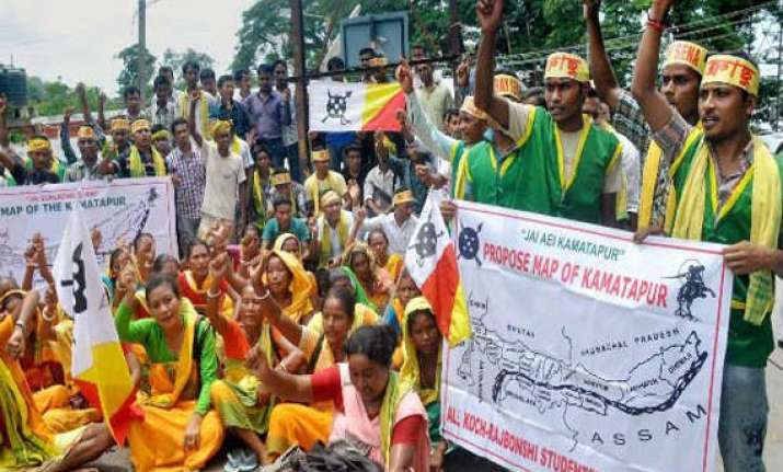 telangana effect bodo karbi koch protesters to enforce 1