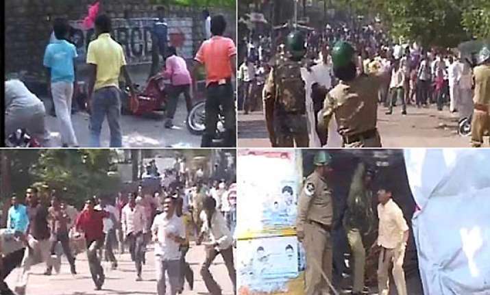 telangana fallout violence continues in vizianagaram