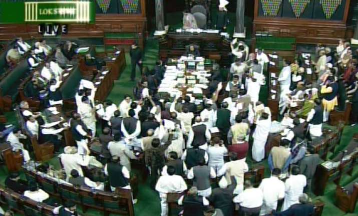 telangana issue rocks ls for third day