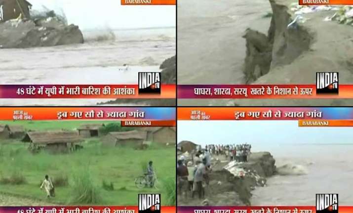 thousands homeless in barabanki as ghaghra breaches