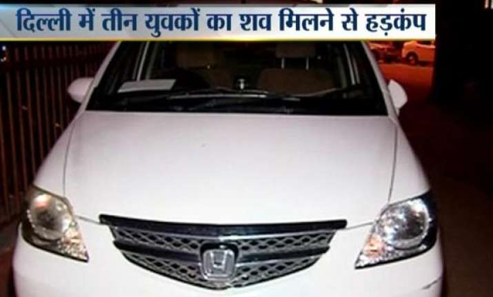 three found unconscious in delhi car die