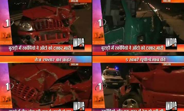 three injured in delhi car racing