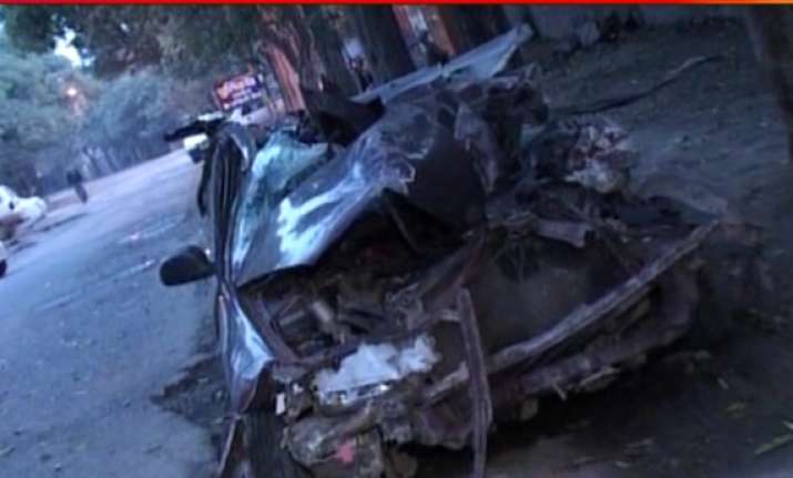 three killed as mitsubishi lancer rams into bus in south