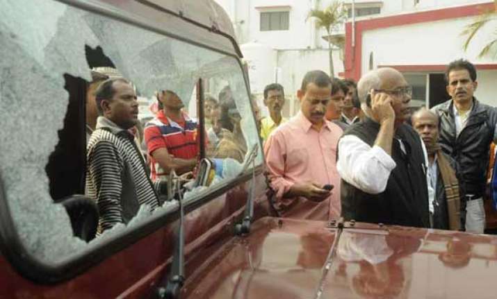 trinamool activists attack poll officials