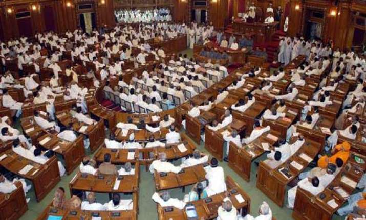 up vidhan parishad adjourned briefly over law and order