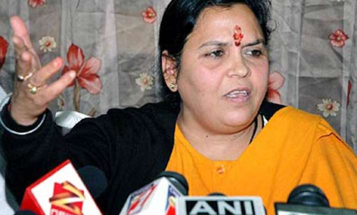 uma bharati returns to bjp given up charge