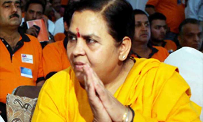 uma bharti takes full responsibility for bjp turnout in up