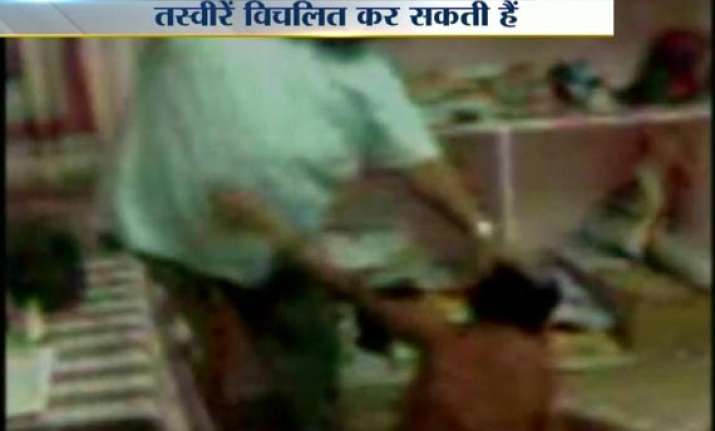 school principal held for thrashing visually impaired
