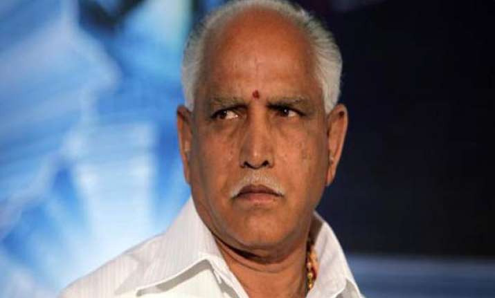 will resign on monday says yeddyurappa