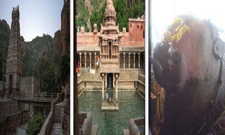 yaganti where idol of nandi has been increasing in size