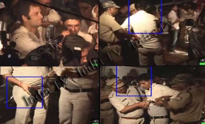 youth with pistol near rahul part of haryana cm security