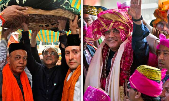 zardari offers prayers at dargah sharif announces one