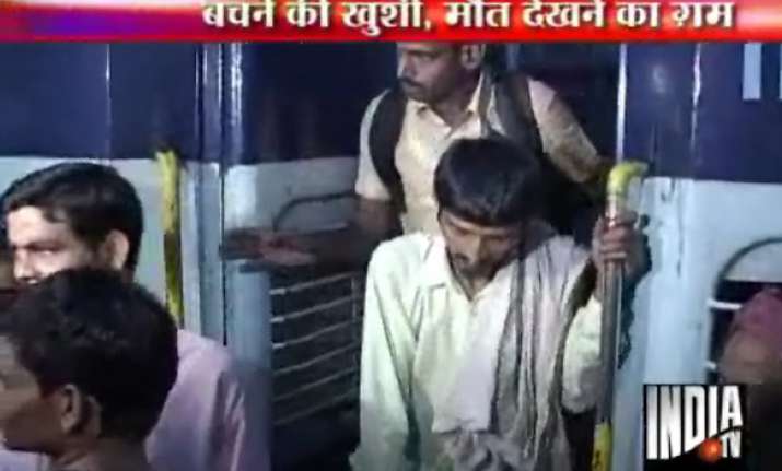 167 lucky passengers of ill fated kalka mail arrive in delhi