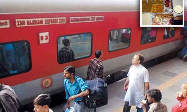 40 pc hike in food rates on rajdhani shatabdi duronto