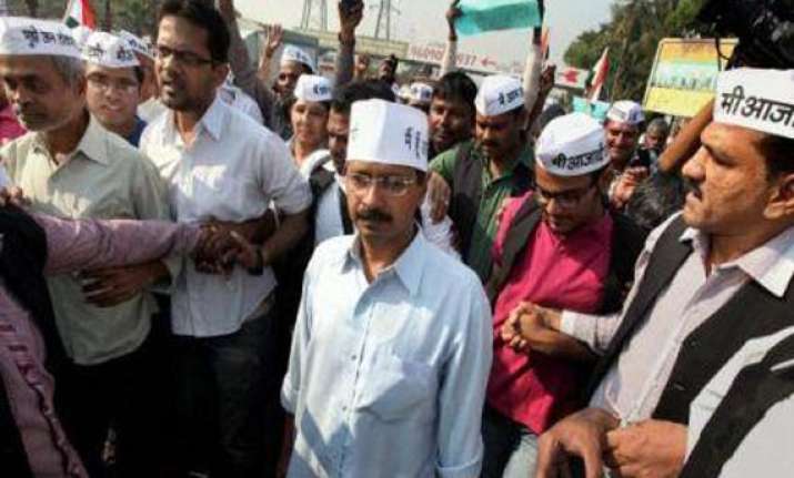 aap workers protest at residences of delhi cm mlas