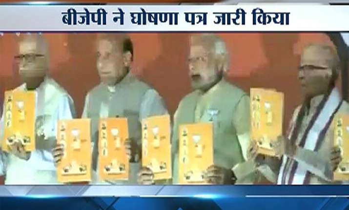 at a glance bjp s election manifesto for ls polls 2014