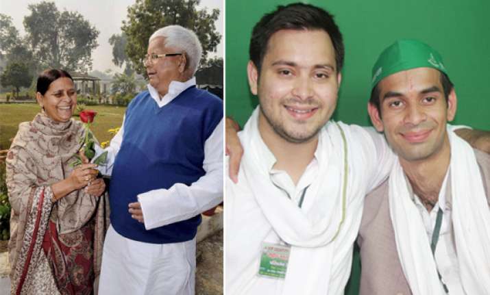 at a glance lalu yadav s two sons tejaswi and tej pratap