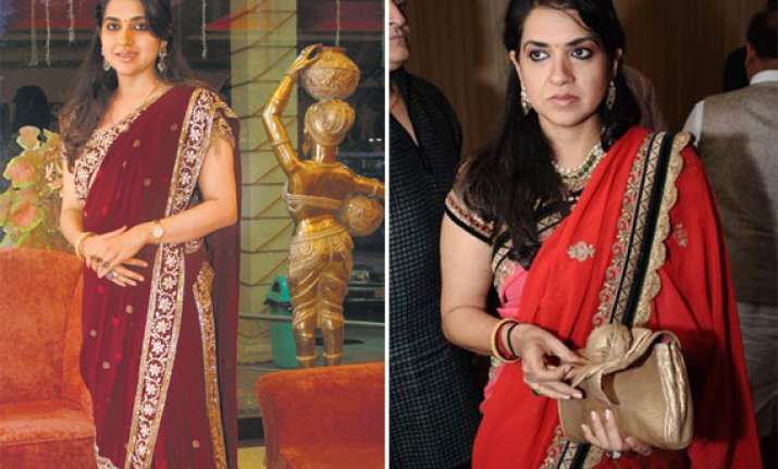 at a glance shaina nc bjp spokesperson who draped the