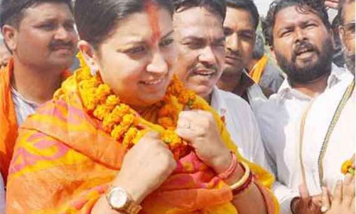 bjp seeks re poll on eight amethi booths