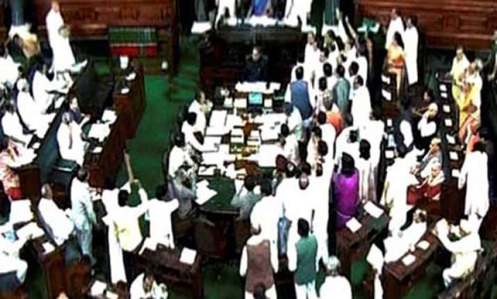 bjp disrupts parliament over wal mart lobbying issue