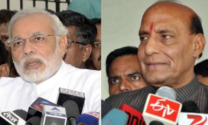 confident of modi becoming pm bjp holds flurry of meetings