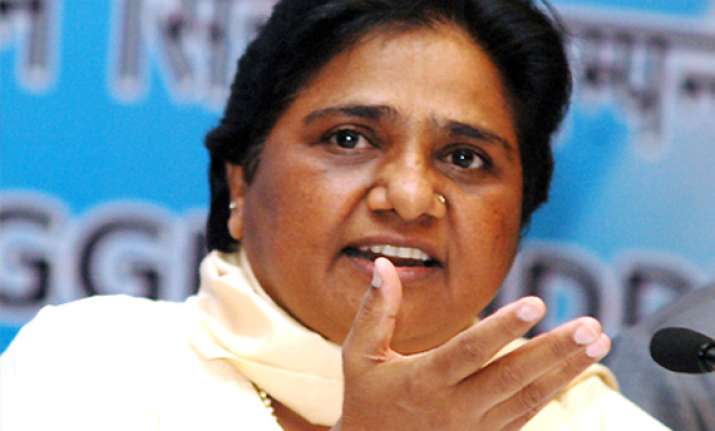cong creating fissures between muslims obcs says mayawati