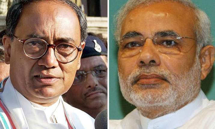 digvijay takes on modi over gujarat development claims