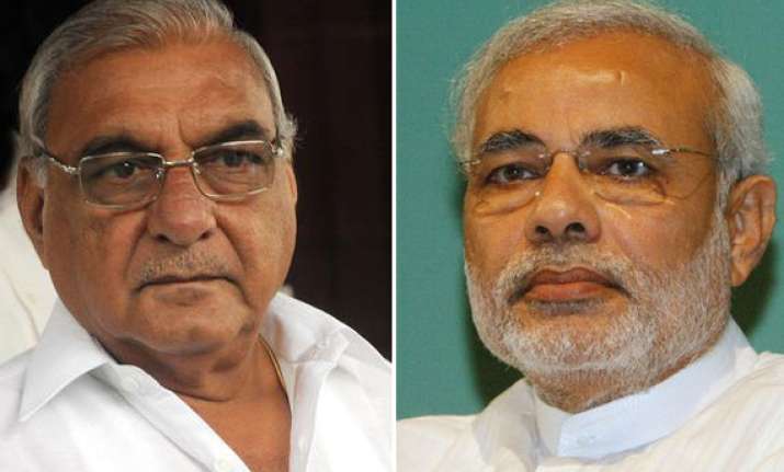 hooda competing with modi
