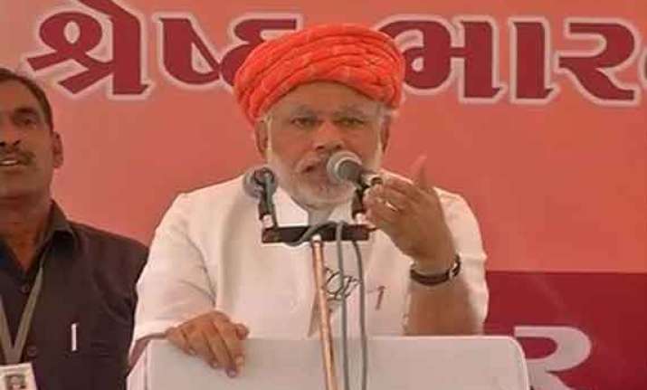 in pics narendra modi s rally in gujarat