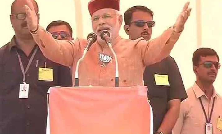 in pics narendra modi s rally in himachal uttarakhand